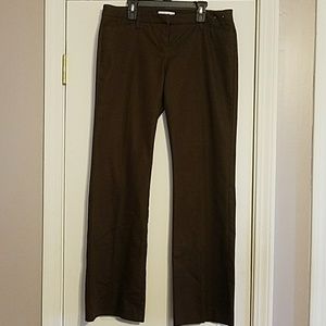 NY&Co brown dress pants, size 6R